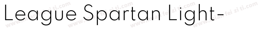 League Spartan Light字体转换